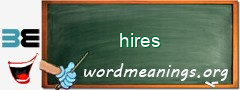WordMeaning blackboard for hires